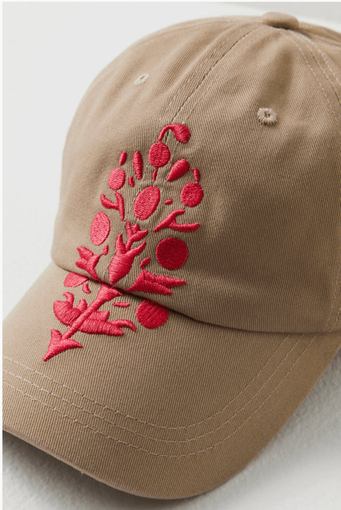 Big Buti Baseball Cap - Free People - Sand/Coral
